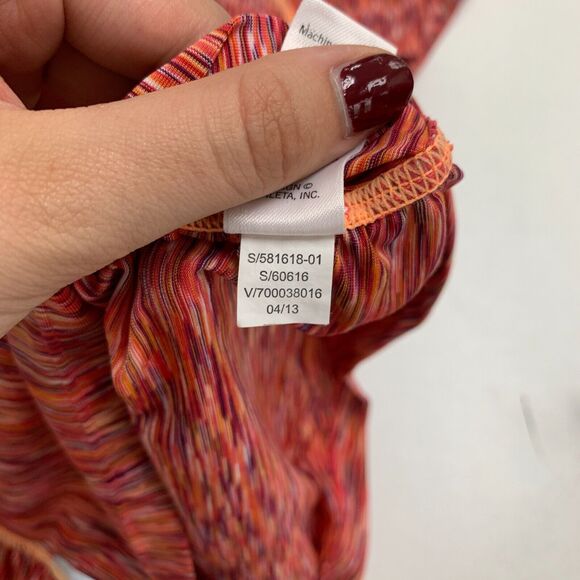 Atheta Pop Space Dye Shirt Womens XS Reflective Strip Short Sleeve Wicking Tee - Picture 11 of 14